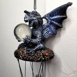 Dragon with Crystal Ball Vintage Wind Chimes